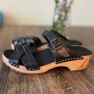 Handmade wooden clogs